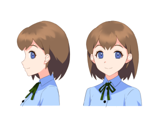 横顔・斜めを向いた顔
