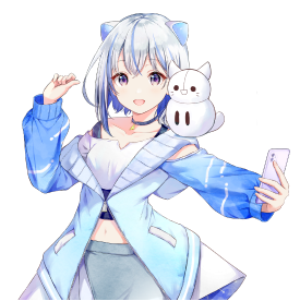 サブキャラが肩に乗っている例