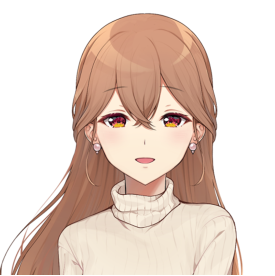 目の近くにあるリボンを消した例