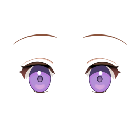 上下のまつ毛がつながっていない例
