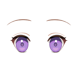 上下のまつ毛がつながっている例
